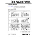 Sony CFD-ZW700, CFD-ZW705 Service Manual