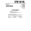 Sony CFM-10, CFM-10L (serv.man3) Service Manual
