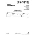 Sony CFM-10, CFM-10L (serv.man5) Service Manual
