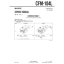 Sony CFM-104L (serv.man2) Service Manual
