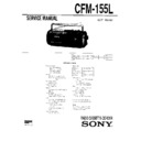 Sony CFM-155L Service Manual