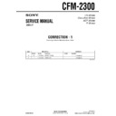 Sony CFM-2300 (serv.man2) Service Manual