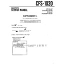 Sony CFS-1020 Service Manual