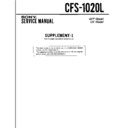 Sony CFS-1020L Service Manual