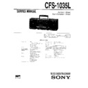 Sony CFS-1035L Service Manual