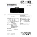 Sony CFS-1130L (serv.man2) Service Manual