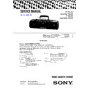 Sony CFS-204 (serv.man2) Service Manual