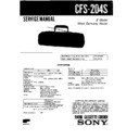 Sony CFS-204S Service Manual