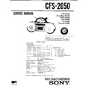 Sony CFS-2050 Service Manual