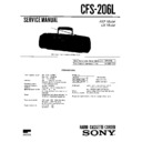 Sony CFS-206L Service Manual