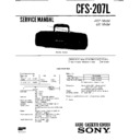 Sony CFS-207L Service Manual