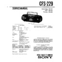 Sony CFS-229 (serv.man3) Service Manual