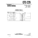 Sony CFS-229 (serv.man4) Service Manual