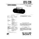 Sony CFS-229 Service Manual