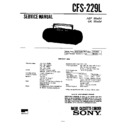 Sony CFS-229L (serv.man2) Service Manual
