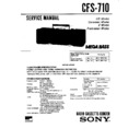 Sony CFS-710 Service Manual