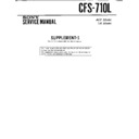 Sony CFS-710L (serv.man2) Service Manual
