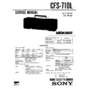 Sony CFS-710L Service Manual