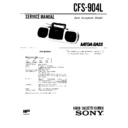 Sony CFS-904L (serv.man2) Service Manual