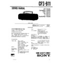 Sony CFS-B11, CFS-E60 Service Manual