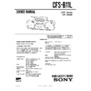 Sony CFS-B11L Service Manual