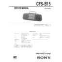 Sony CFS-B15 (serv.man3) Service Manual