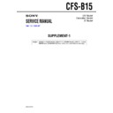 Sony CFS-B15 (serv.man4) Service Manual