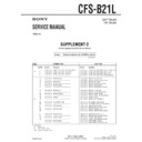 Sony CFS-B21L (serv.man3) Service Manual