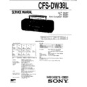 Sony CFS-DW38L (serv.man2) Service Manual