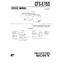 Sony CFS-E15S Service Manual