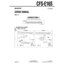 Sony CFS-E16S (serv.man2) Service Manual