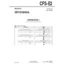 Sony CFS-E2 (serv.man2) Service Manual
