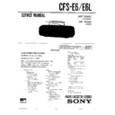 cfs-e6, cfs-e6l service manual