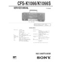 cfs-k1066, cfs-k1066s service manual