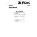 cfs-kw300s service manual