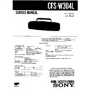 Sony CFS-W304L Service Manual