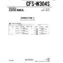 Sony CFS-W304S (serv.man2) Service Manual