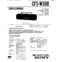 Sony CFS-W308 Service Manual