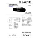 cfs-w310s service manual