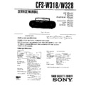 Sony CFS-W318, CFS-W328 Service Manual