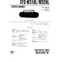 Sony CFS-W318L, CFS-W328L Service Manual