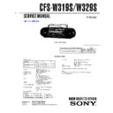 Sony CFS-W319S, CFS-W329S Service Manual
