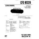 Sony CFS-W329 (serv.man2) Service Manual