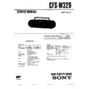 Sony CFS-W329 Service Manual
