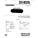 Sony CFS-W329L Service Manual