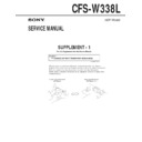 Sony CFS-W338L (serv.man2) Service Manual