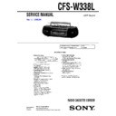 Sony CFS-W338L Service Manual