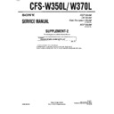 Sony CFS-W350L, CFS-W370L (serv.man2) Service Manual