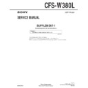 Sony CFS-W380L (serv.man2) Service Manual