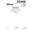 Sony CFS-W430 (serv.man2) Service Manual